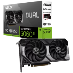 ASUS Dual GeForce RTX™ 5060 Ti 16GB GDDR7 OC Edition Graphic Card