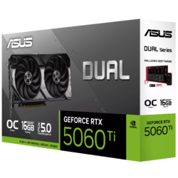 ASUS Dual GeForce RTX™ 5060 Ti 16GB GDDR7 OC Edition Graphic Card