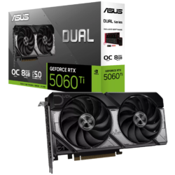ASUS Dual GeForce RTX™ 5060 Ti 8GB GDDR7 OC Edition Graphic Card