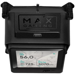 ASUS MAX Gaming LC 360 ARGB LCD Liquid Cooler Black