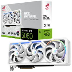 ASUS ROG Astral GeForce RTX™ 5080 16GB GDDR7 OC Edition Graphic Card White