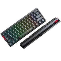 AULA AG60 Pro Translucent Edge-Lit Keycaps Aether Magnetic Switch – Black Frosted