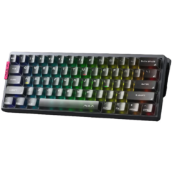 AULA AG60 Pro Translucent Edge-Lit Keycaps Aether Magnetic Switch – Black Frosted