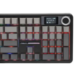AULA F108 PRO Gradient Gray Side-Engraved Keycaps Zephyr Switch