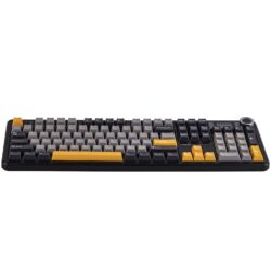 AULA F108 PRO Mechanical Keyboard Gray Orange Deep Gray Reaper Switch