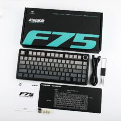 AULA F75 Pro 75% Tri-Mode Wireless Mechanical Keyboard – Gradient Grey (Reaper Switch)