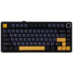 AULA F75 75% Tri-Mode Wireless Mechanical Keyboard – Thunder Black (Graywood V3 Switch)