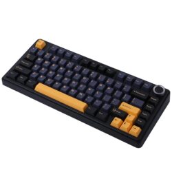 AULA F75 75% Tri-Mode Wireless Mechanical Keyboard – Thunder Black (Graywood V3 Switch)