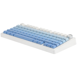 AULA F75 Pro 75% Gasket Wireless Mechanical Keyboard Gradient Blue Side-Engraved Keycaps Star Vector  Switch