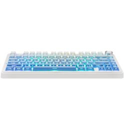 AULA F75 Pro 75% Gasket Wireless Mechanical Keyboard Gradient Blue Side-Engraved Keycaps Star Vector  Switch