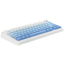 AULA F75 Pro 75% Gasket Wireless Mechanical Keyboard Gradient Blue Side-Engraved Keycaps Star Vector  Switch