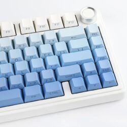 AULA F75 Pro 75% Gasket Wireless Mechanical Keyboard Gradient Blue Side-Engraved Keycaps Star Vector  Switch