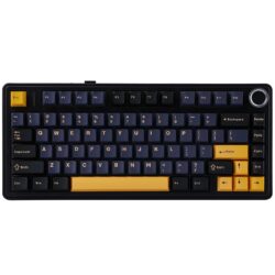AULA F75 75% Gasket Wireless Mechanical Keyboard Thunder Black – Reaper Switch