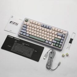 AULA F75 75% Gasket Wireless Mechanical Keyboard Cedar Green Reaper Switch
