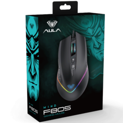 AULA F805 Wired Gaming Mouse Black