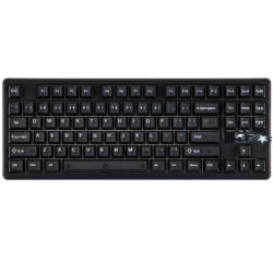AULA F87 PRO V2 TKL Gasket-Mounted Wireless Gaming Keyboard Black Frosted Translucent Edge-Lit Keycaps X3 Switch