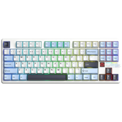 AULA F87 PRO V2 Wireless Gaming Keyboard Glacier Blue (Light Blue + White + Black Purple) – Star Vector Switch