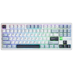 AULA F87 PRO V2 Wireless Gaming Keyboard Glacier Blue (Light Blue + White + Black Purple) – Star Vector Switch
