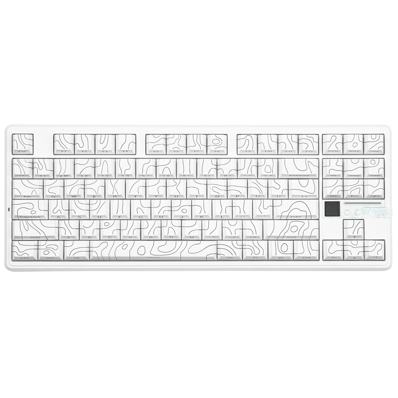 AULA F87 PRO V2 TKL Gasket-Mounted Wireless Gaming Keyboard White Contour Star Vector Switch AULA F87 PRO V2 TKL Gasket-Mounted Wireless Gaming Keyboard White Contour Star Vector Switch