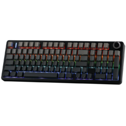 AULA F99 PRO Layout Gasket-Mounted Triple-Mode Mechanical Keyboard Gradient grey side-engraved keycaps Nimbus switch V3