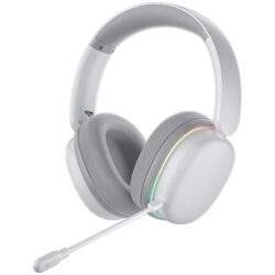 AULA G7 Pro Over-Ear PC Microphone Wireless Gaming Headset, Bluetooth / 2.4G / Wired Low-Latency ,USB 7.1 Sound Card White
