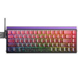 AULA HERO 68 HE 65% Wired Hot-Swappable Gaming Keyboard with Hall Effect Dragon King Magnetic Switch Black Red