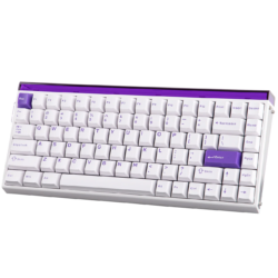AULA Hero 84 HE Wired Magnetic Gaming Keyboard White Purple – Black King Magnetic Switch