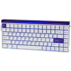 AULA Hero 84 HE Wired Magnetic Gaming Keyboard White Purple – Black King Magnetic Switch
