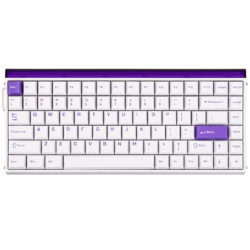AULA Hero 84 HE Wired Magnetic Gaming Keyboard White Purple – Black King Magnetic Switch