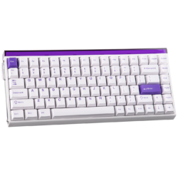 AULA Hero 84 HE Wired Magnetic Gaming Keyboard White Purple – Black King Magnetic Switch