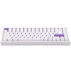 AULA Hero 84 HE Wired Magnetic Gaming Keyboard White Purple – Black King Magnetic Switch