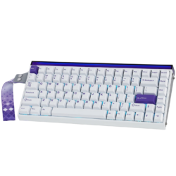 AULA Hero 84 HE Wired Magnetic Gaming Keyboard White Purple – Black King Magnetic Switch