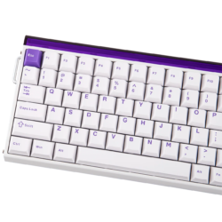 AULA Hero 84 HE Wired Magnetic Gaming Keyboard White Purple – Black King Magnetic Switch