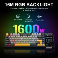 AULA L99 Smart-Screen Mechanical Keyboard BlackStorm – Raindrop Switch