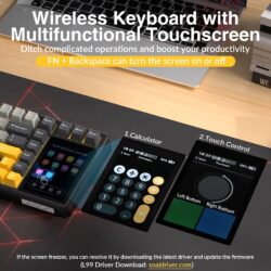 AULA L99 Smart-Screen Mechanical Keyboard BlackStorm – Raindrop Switch