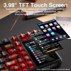 AULA L99 Tri-Mode Wireless Mechanical Keyboard – Crimson Shadow (Caramel Latte Switch)
