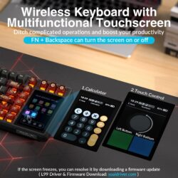 AULA L99 Tri-Mode Wireless Mechanical Keyboard – Crimson Shadow (Caramel Latte Switch)