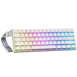 AULA MINI60 HE Pro 60% Tri-Mode Wireless Hall Effect Gaming Keyboard – White (Mistcloud Switch)