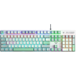 AULA S500 Mechanical Keyboard White & Green Red switch
