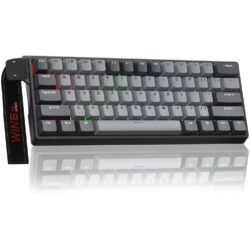 AULA WIN60 HE Pro 60% Wired Hall Effect Gaming Keyboard – Light Grey/Dark Grey (Meteor Switch)
