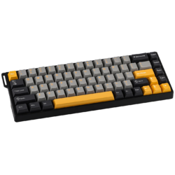 AULA WIN68 HE Max 65% Wired Hall Effect Gaming Keyboard – Grey/Yellow/Black (Wing Chun Switch)