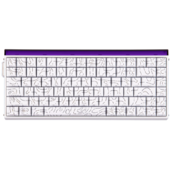 AULA Hero 84 HE Wired Magnetic Gaming Keyboard White Contour Black King Magnetic Switch