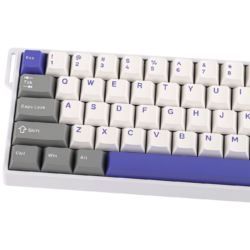 AULA WIN60 HE Max 60% Wired Hall Effect Gaming Keyboard – White/Grey/Blue (Wing Chun Switch)