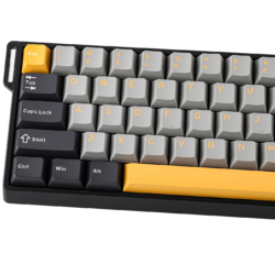 AULA WIN60 HE Max 60% Wired Hall Effect Gaming Keyboard – Grey/Yellow/Black (Wing Chun Switch)