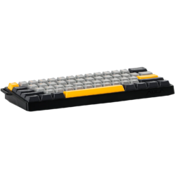 AULA WIN60 HE Max 60% Wired Hall Effect Gaming Keyboard – Grey/Yellow/Black (Wing Chun Switch)