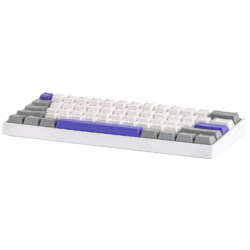 AULA WIN60 HE Max 60% Wired Hall Effect Gaming Keyboard – White/Grey/Blue (Wing Chun Switch)