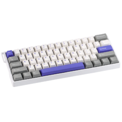 AULA WIN60 HE Max 60% Wired Hall Effect Gaming Keyboard – White/Grey/Blue (Wing Chun Switch)