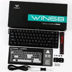 AULA WIN68 HE 65% Wired Hall Effect Gaming Keyboard – Black (Graywood Switch)