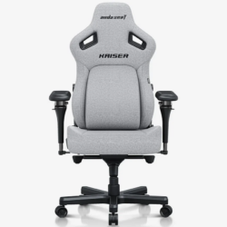 AndaSeat Kaiser 4 XL 6D Armrest Gaming Chair Ash Grey Fabric