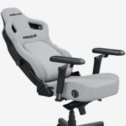 AndaSeat Kaiser 4 XL 6D Armrest Gaming Chair Ash Grey Fabric
